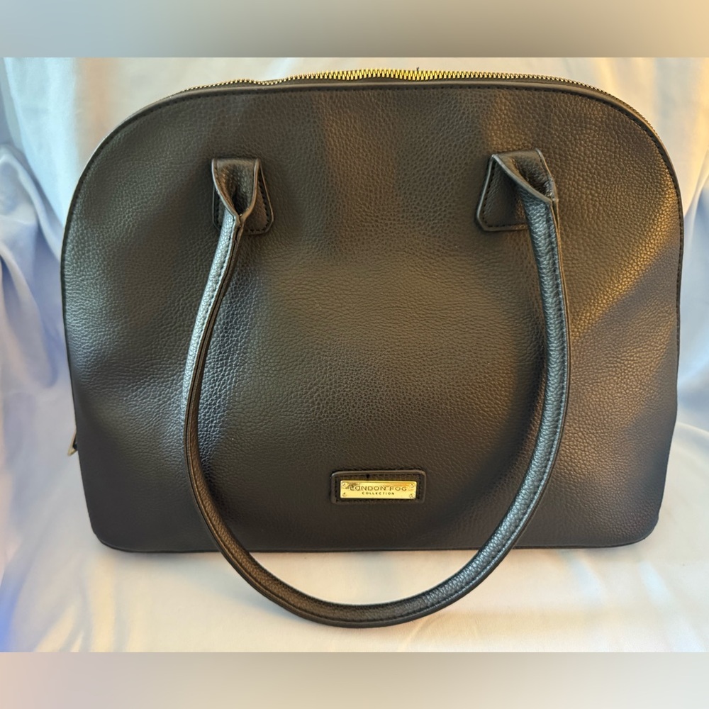 London Fog Black Satchel Bag
